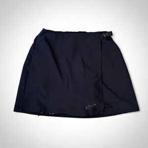 Terry Precision Apparel Black Cycling Padded Bike Wrap Skirt / Skort Size S